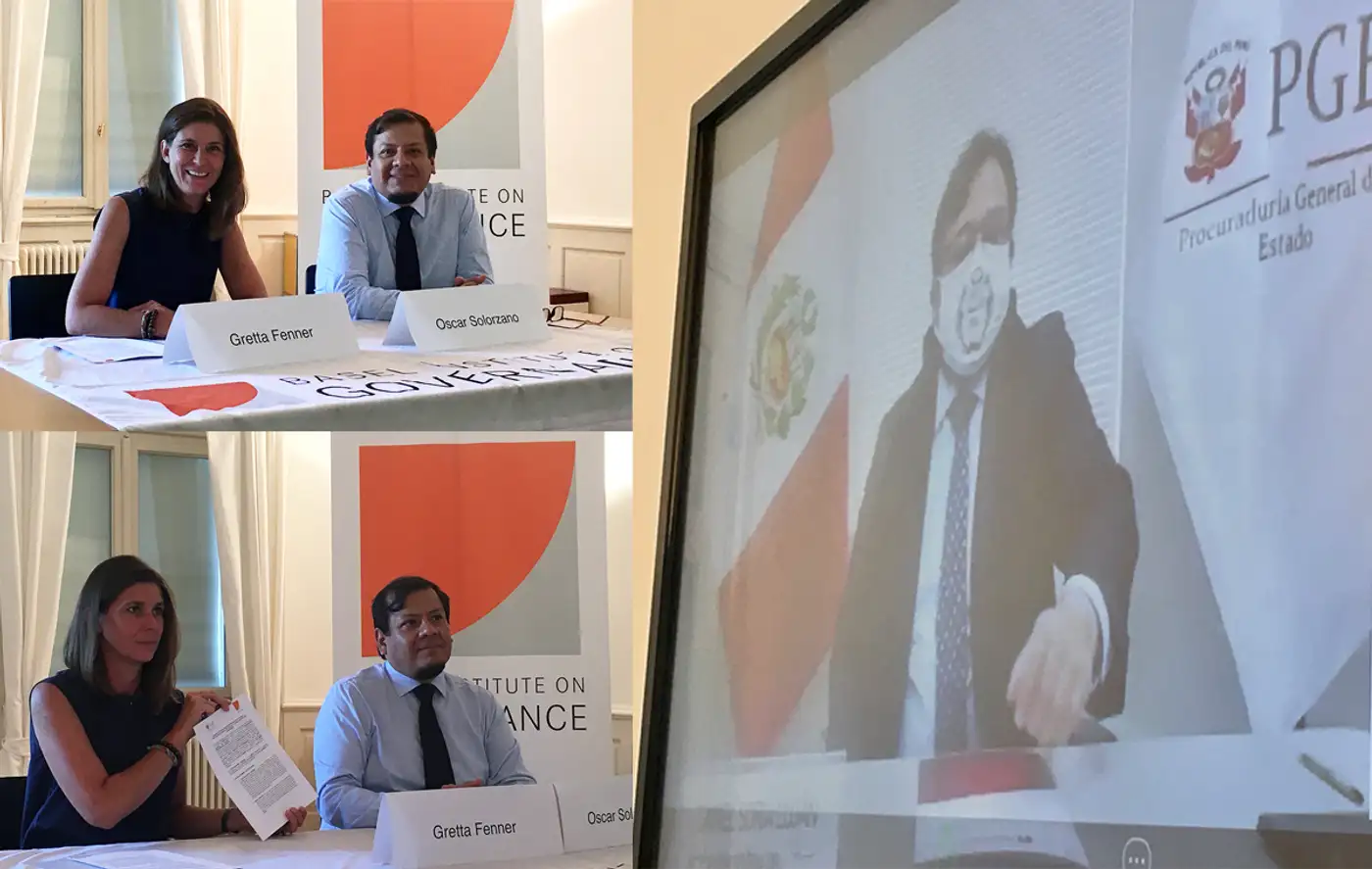 Discurso de Gretta Fenner en la ocasión de la ceremonia de suscripción del Convenio de Cooperación entre el Basel Institute on Governance y la Procuraduría General del Estado del Perú