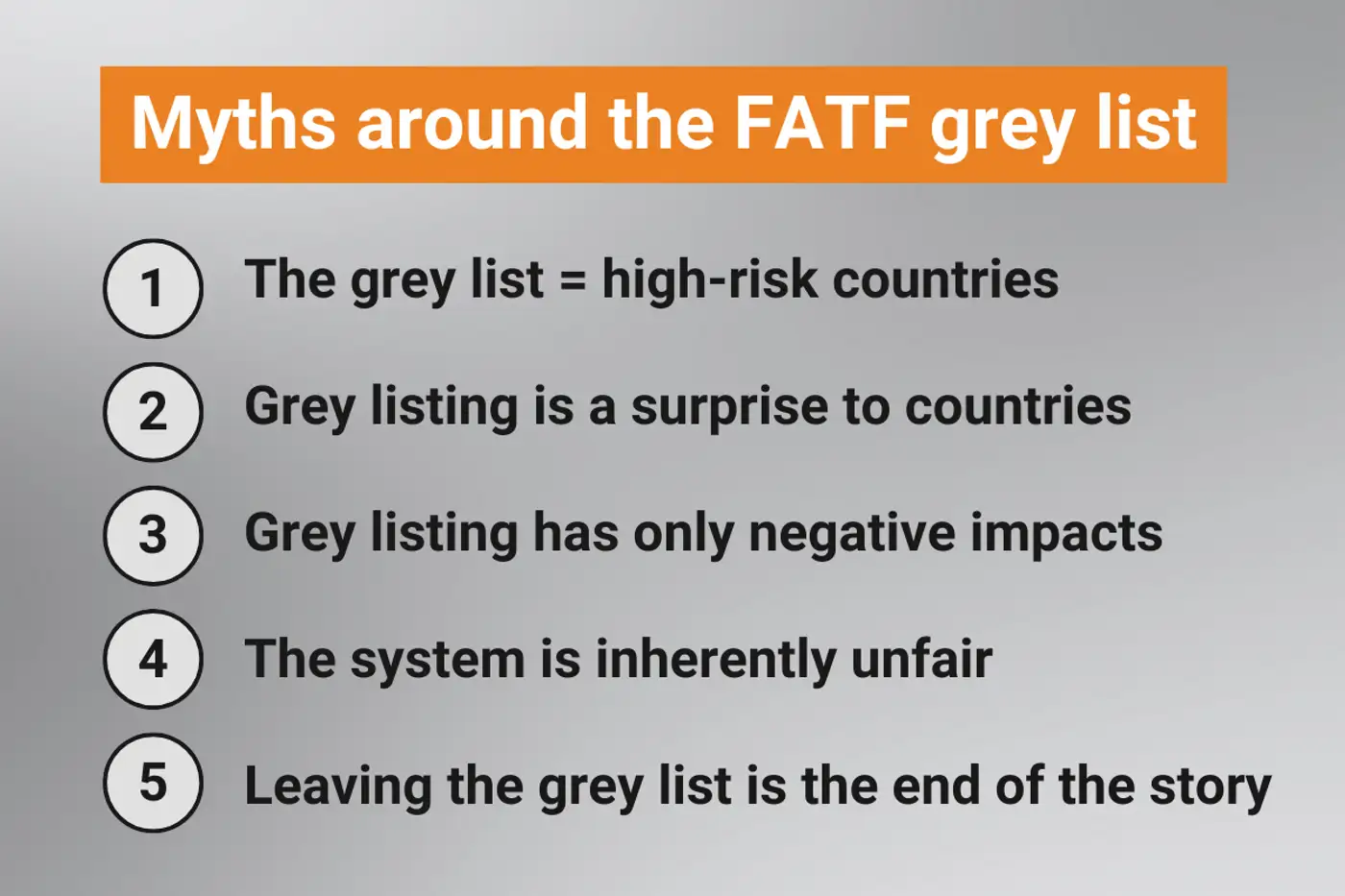 FATF grey list: truth and myths
