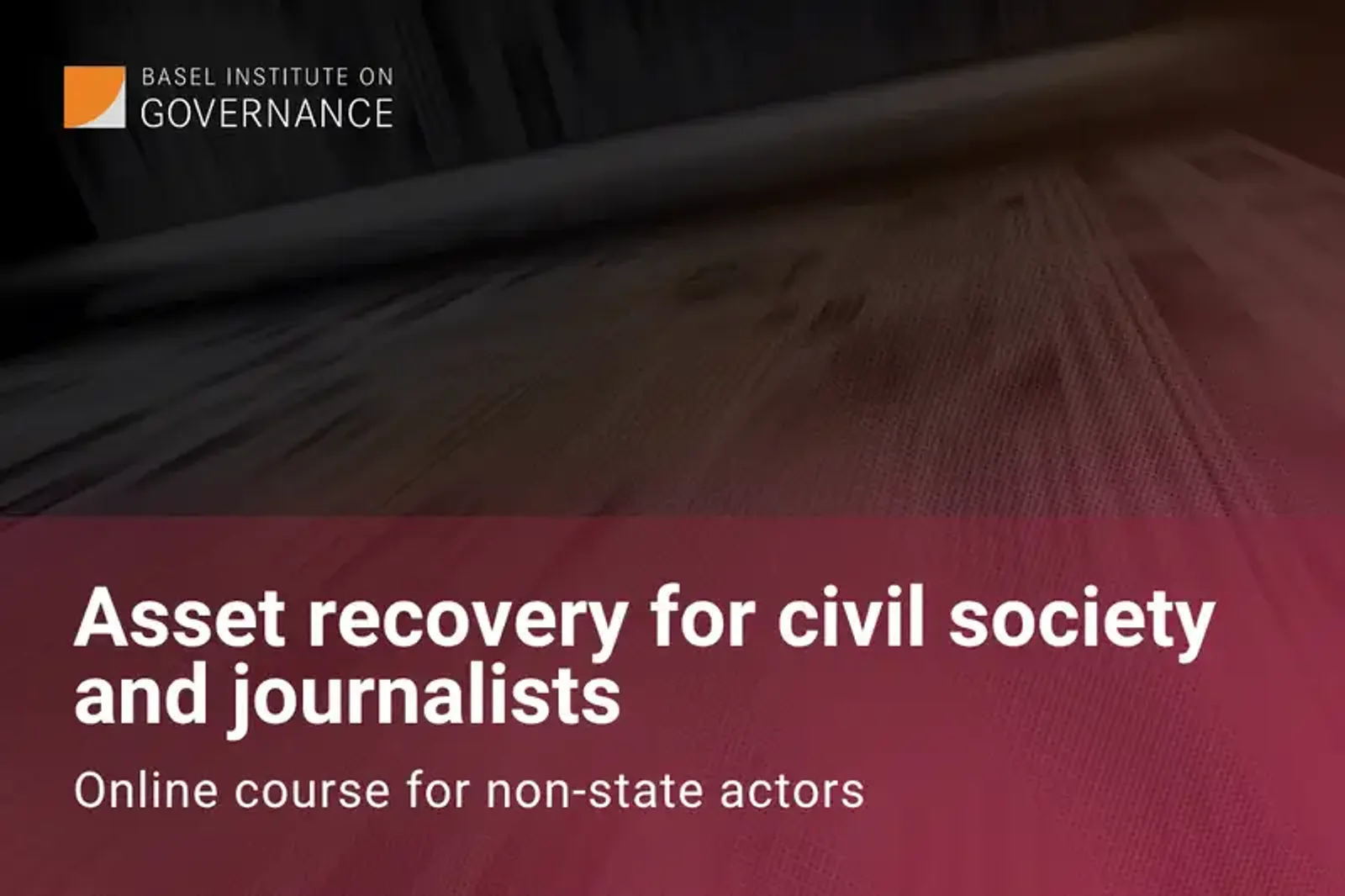 Online course: Asset recovery for civil society and journalists (open enrolment)