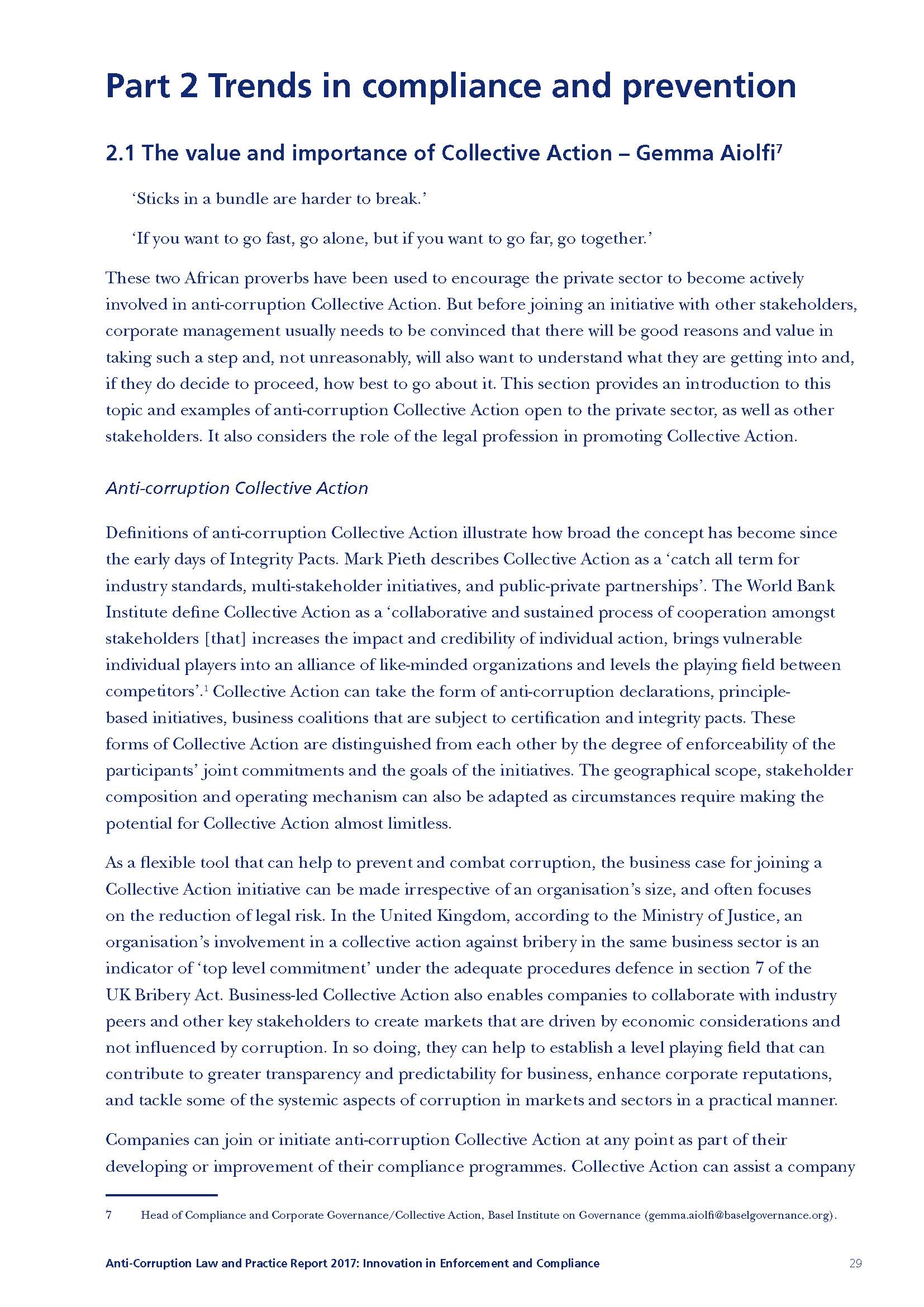 The value and importance of Collective Action cover
