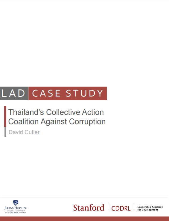 Thailand's Collective Action Coalition Against Corruption cover