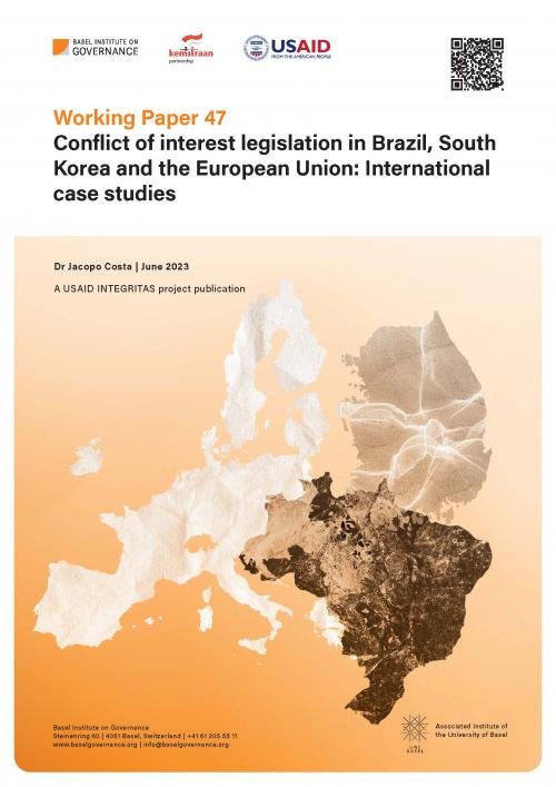Working Paper 47: Conflict of interest legislation in Brazil, South Korea and the European Union: International case studies cover