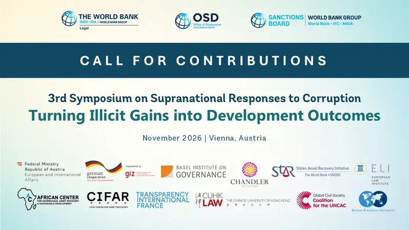 3rd Symposium on Supranational Response to Corruption: Turning Illicit Gains into Development Outcomes