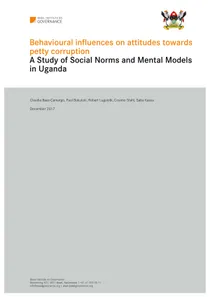 Behavioural influences on attitudes towards petty corruption: a study of social norms, automatic thinking and mental models in Uganda