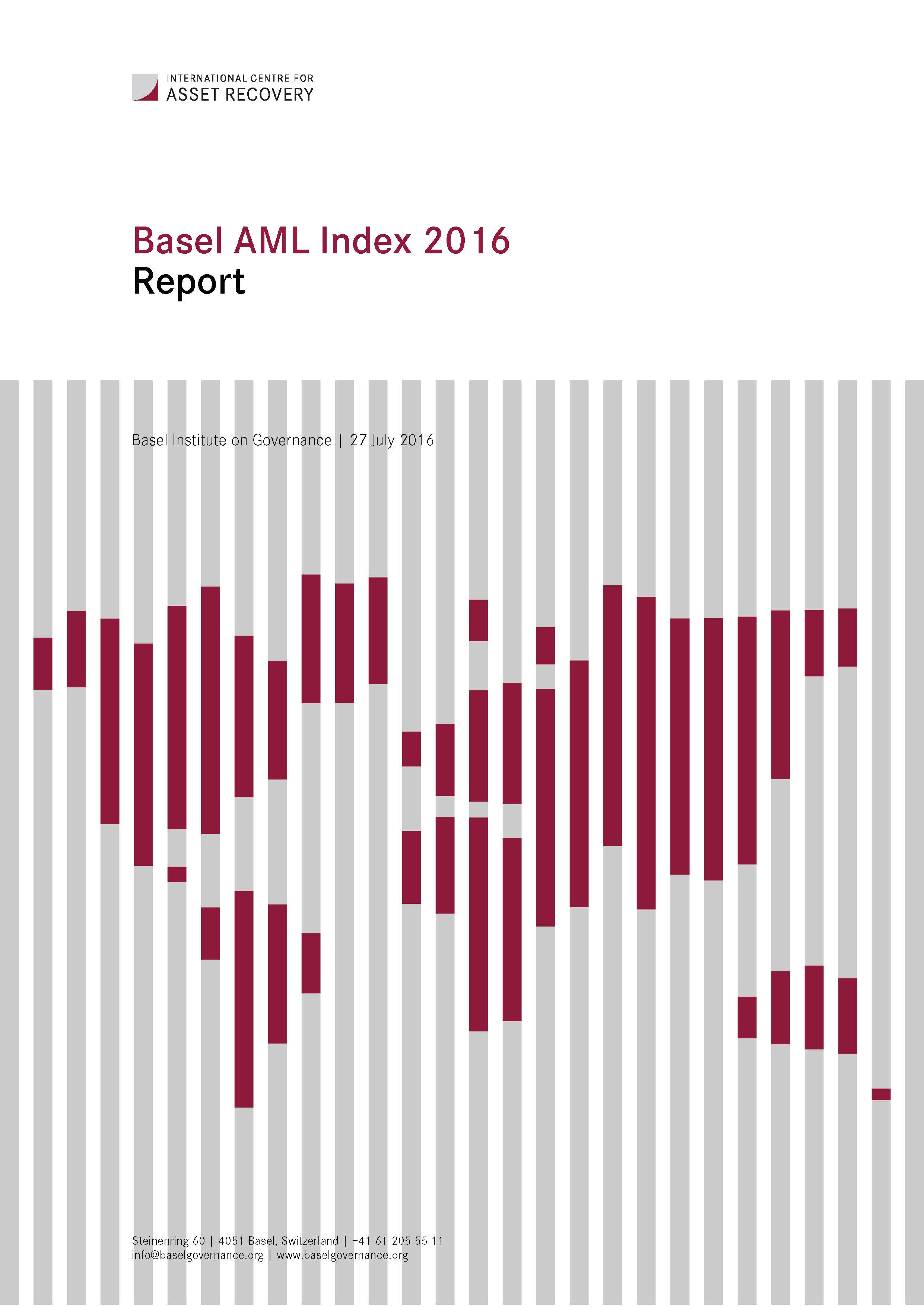 Basel AML Index 2016 cover
