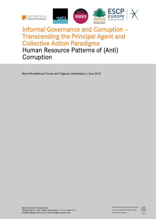 Informal Governance and Corruption – Transcending the Principal Agent and Collective Action Paradigms in Kazakhstan