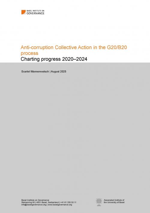 Anti-corruption Collective Action in the G20/B20 process: Charting progress 2020–2024 cover