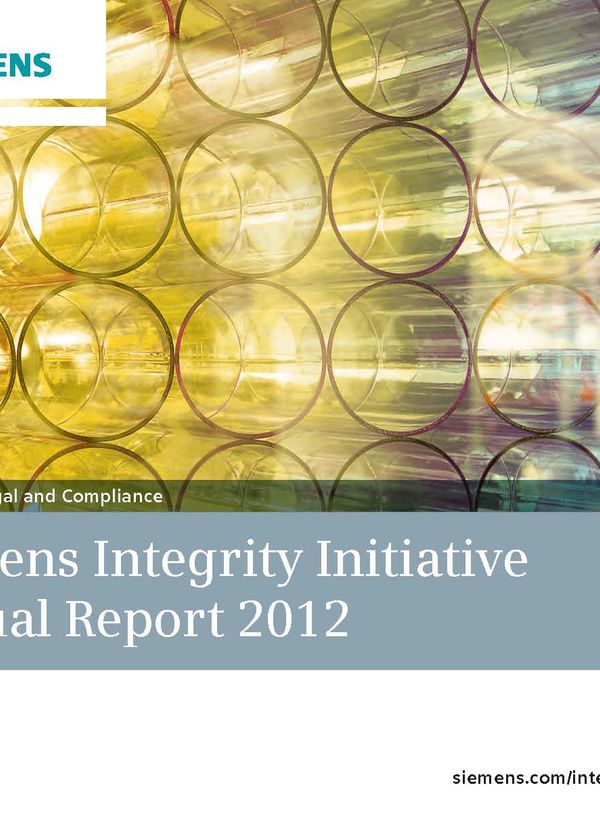 Siemens Integrity Initiative Annual Report 2012