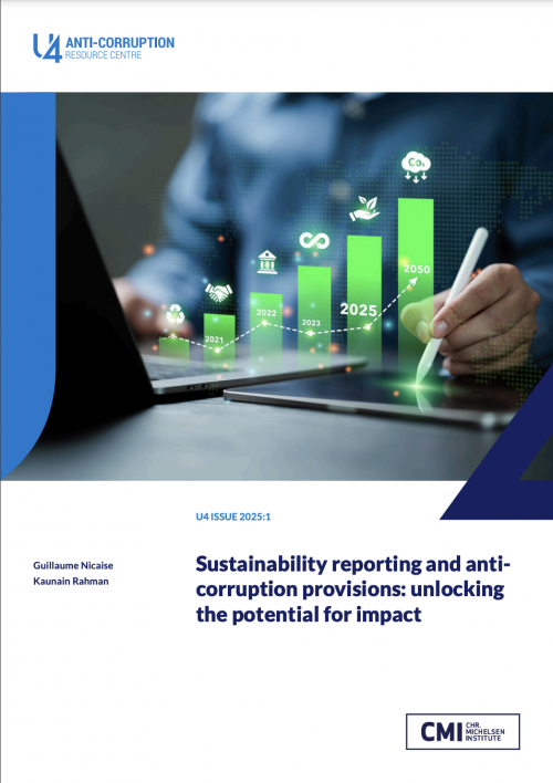Sustainability reporting and anticorruption provisions: unlocking the potential for impact cover