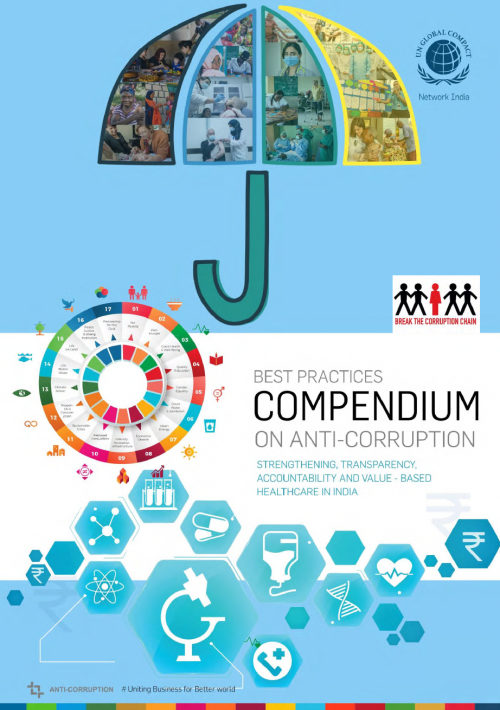 Best Practices Compendium on Anti-Corruption: “Strengthening Transparency, Accountability and Value-based Healthcare in India cover