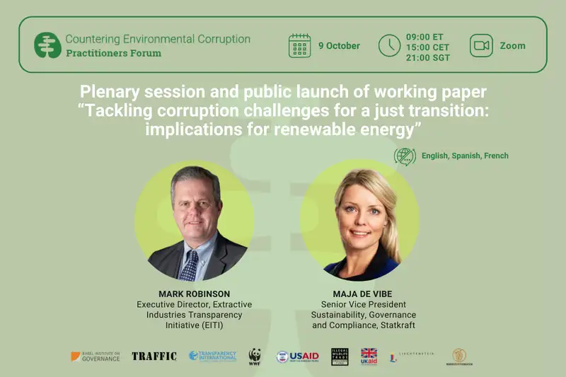 Tackling corruption challenges for a just transition: implications for renewable energy