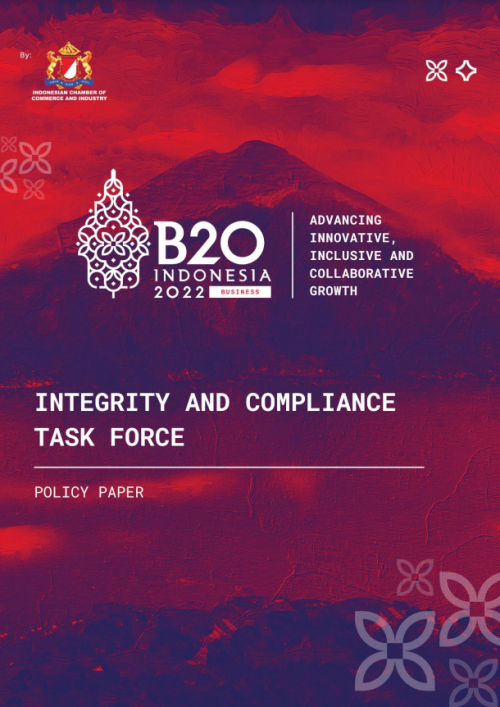 B20 Indonesia 2022 Integrity and Compliance Task Force: Policy Paper cover