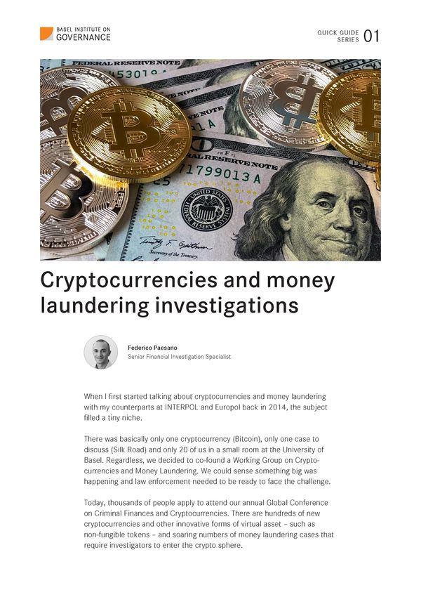 Quick Guide 1: Cryptocurrencies and money laundering investigations
