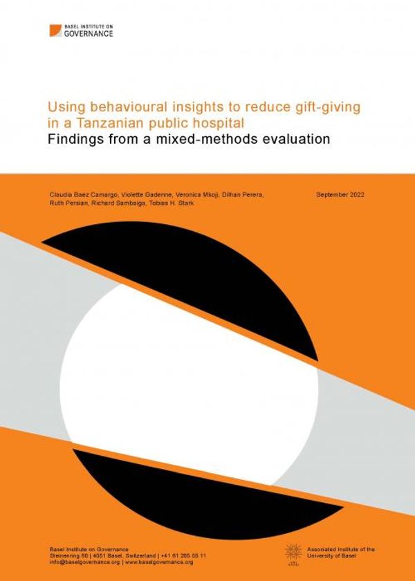 Using behavioural insights to reduce gift giving in a Tanzanian public hospital: Findings from a mixed-methods evaluation