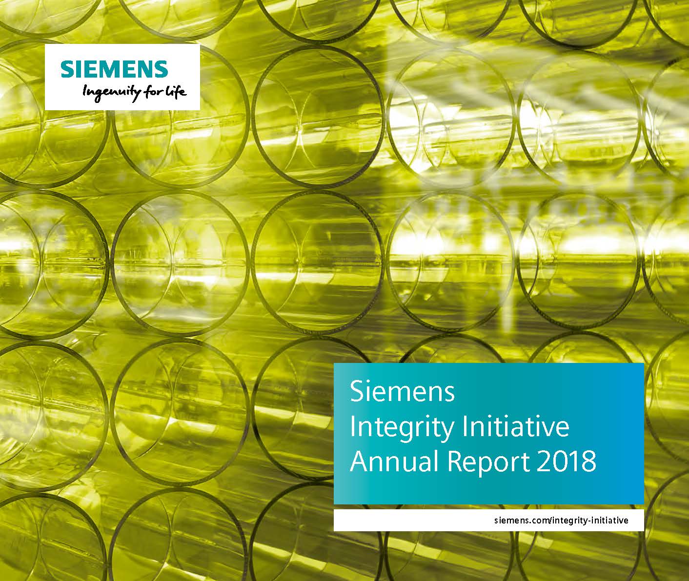 Siemens Integrity Initiative Annual Report 2018 cover